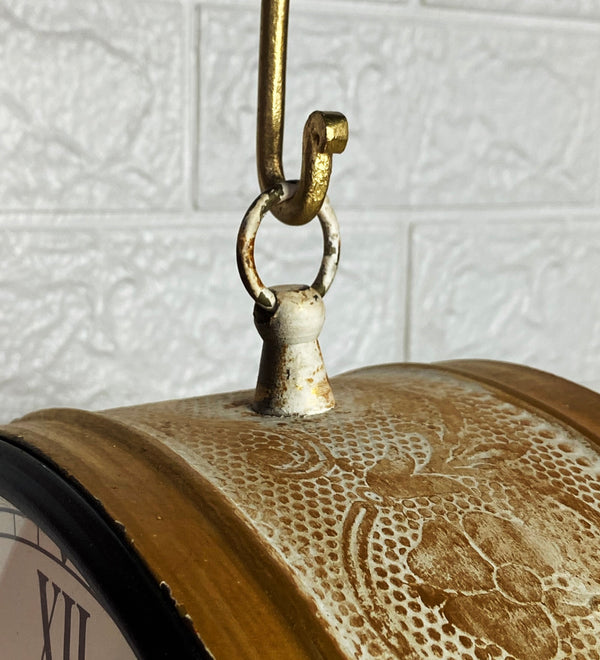12" Golden Classic Double Sided Platform Wall Clock - D'DASS Store