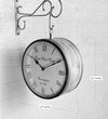 12" Golden Classic Double Sided Platform Wall Clock - D'DASS Store