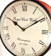 12" Red Golden Classic Double Sided Platform Wall Clock - D'DASS Store