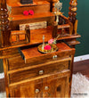 Ram Darbar Temple - South Indian Style Solid Sheesham Wood Pooja Mandir - D'DASS Store