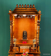 Ram Darbar Temple - South Indian Style Solid Sheesham Wood Pooja Mandir - D'DASS Store
