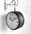 12" Red Golden Classic Double Sided Platform Wall Clock - D'DASS Store