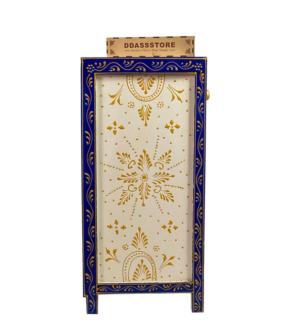 Wooden Puja Temple Cabinet for Home | WT2425Cabinet_WB - D'DASS Store