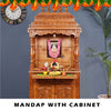 Mandap with cabinet