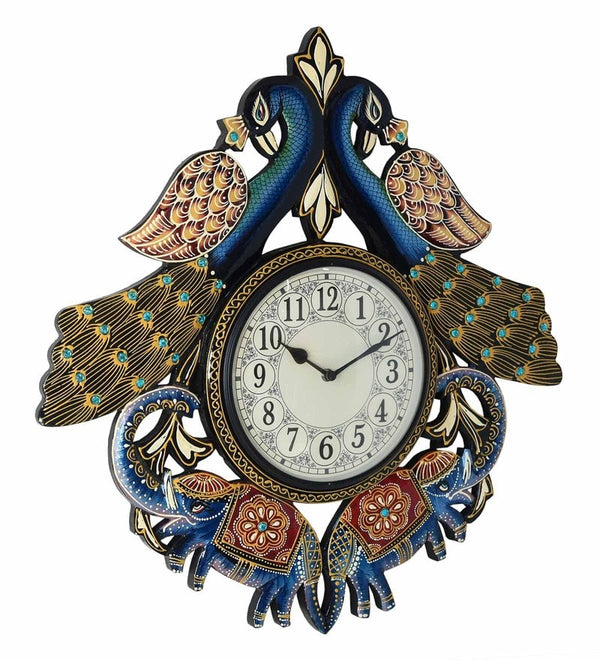 multicolour-18-x-1-5-x-18-inch-handmade-painting-peacock-wall-clock-by-shrinath-multicolour-18-x-1-5-pq6xem