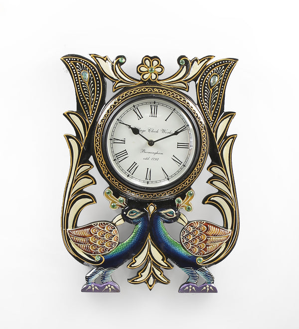 shrinath-multicolour-mdf-12-x-1-5-x-16-inch-classic-mayur-painted-handicraft-wall-clock-shrinath-mul-v8frpo