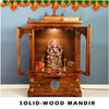 solid wood mandir