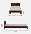 Low Rest Solid Wood Single & Double Size Bed - D'DASS Store