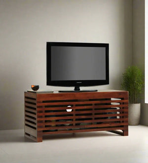 Walnut Crest Display TV unit