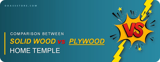 Comparison Between Solid Wood & Plywood Home Temple