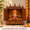 Floor Rested Wooden Temple