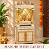 Pooja Mandir with Cabinet