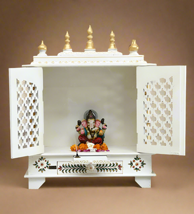 Sheesham MDF Wooden Pooja Temple Puja Mandap For Home | DDASSWT2412WGD