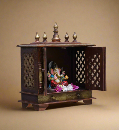 Wall Hanging Puja Temple Sheesham and MDF Wooden For Home | DDASSM11