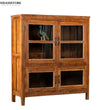 Honey Rustic Solid wood HandCarved Crockery unit for Kitchen - D'DASS Store