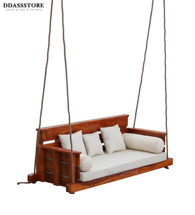 Hanging Solid wood Hammock Swing Sofa for Living Room | House Swings for Living Room - D'DASS Store