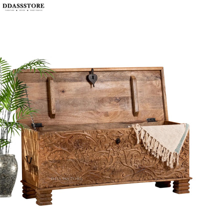 Wooden Trunk & Storage Box
