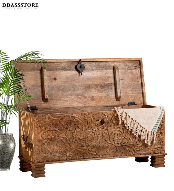 Wooden Trunk & Storage Box