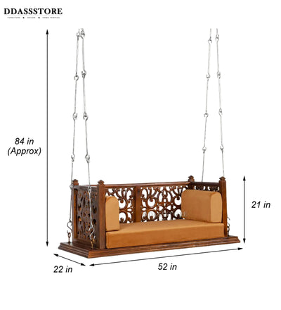 Hanging Solid wood Hammock Swing Sofa for Living Room | House Swings for Living Room - D'DASS Store