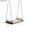 Hanging Solid wood Hammock Swing Sofa for Living Room | House Swings for Living Room - D'DASS Store