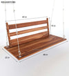 Hanging Solid wood Hammock Swing Sofa for Living Room | House Swings for Living Room