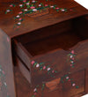 Multicolor Handpainted Solid wood HandCarved Bedside Table for Bed - D'DASS Store