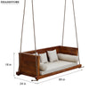 Hanging Solid wood Hammock Swing Sofa for Living Room | House Swings for Living Room