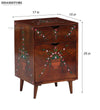 Multicolor Handpainted Solid wood HandCarved Bedside Table for Bed - D'DASS Store