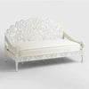 White Crown Solid wood Handcarved Sofa for Living Room - D'DASS Store
