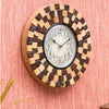 12" Antique Wooden Wall Clock for Home