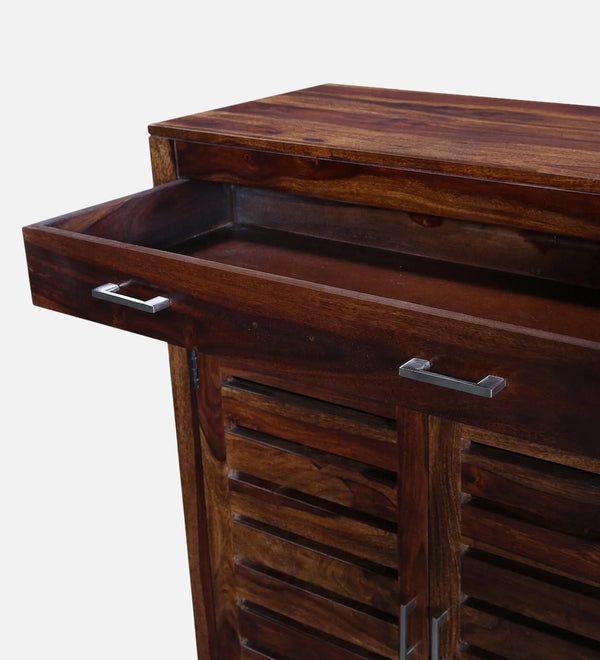 ShoeForm Luxe Sheesham Wood Shoe Cabinet In Scratch Resistant Provincial Teak Finish - D'DASS Store