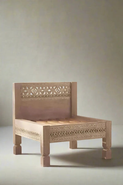 Moroccan Solid wood Handcarved Sofa Chair for Living Room - D'DASS Store