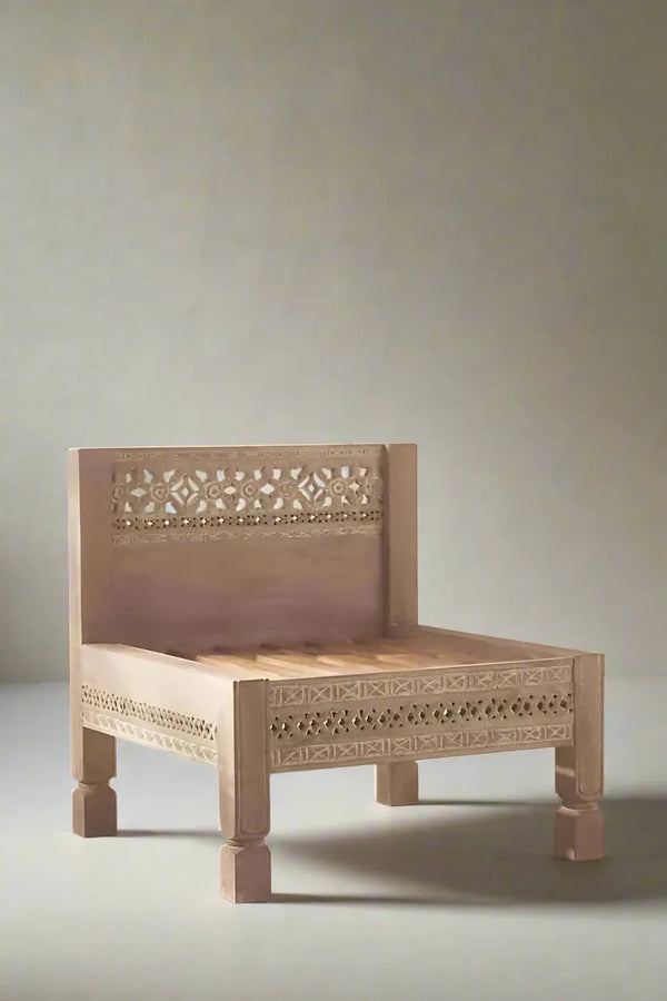 Moroccan Solid wood Handcarved Sofa Chair for Living Room - D'DASS Store