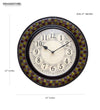 12" Decorative Ethnic Antique Wooden Wall Clock for Home | Navratri Gift - D'DASS Store