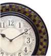 12" Decorative Ethnic Antique Wooden Wall Clock for Home | Navratri Gift - D'DASS Store
