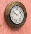 12" Decorative Ethnic Antique Brass Wall Clock for Home | Anniversary Gift