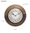 12" Decorative Ethnic Antique Brass Wall Clock for Home | Anniversary Gift