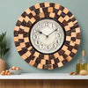 12" Antique Wooden Wall Clock for Home