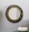 12" Classic Vintage Wooden Wall Mirror For Home Decor