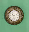 12" Decorative Ethnic Antique Brass Wall Clock for Home | Anniversary Gift