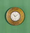12" Decorative Ethnic Antique Brass Wall Clock for Home | Anniversary Gift