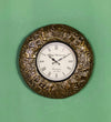 12" Decorative Ethnic Antique Brass Wall Clock for Home | Anniversary Gift