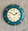12" Decorative Ethnic Antique Handpainted Wall Clock for Home | House Warming Gift