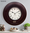 12" Decorative Ethnic Antique Wooden Wall Clock for Home | Ganesh Chaturthi Gift