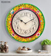 12" Decorative Ethnic Hand painted Wooden Wall Clock for Home