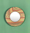 12 Inch Multicolour Handpainted MDF Decorative Wall Mirror