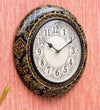 12" Decorative Ethnic Antique Handpainted Wall Clock for Home | House Warming Gift