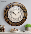 12" Decorative Ethnic Antique Handpainted Wall Clock for Home | House Warming Gift