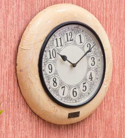 12" Decorative Ethnic Antique Handpainted Wall Clock for Home | House Warming Gift - D'DASS Store