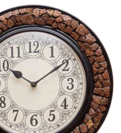 12" Decorative Ethnic Antique Wooden Wall Clock for Home | Employee Gift - D'DASS Store